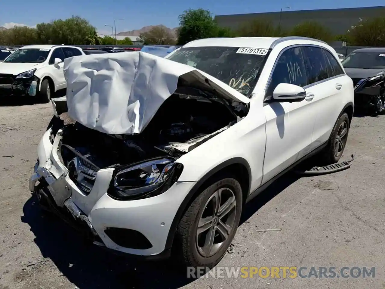 2 Photograph of a damaged car WDC0G4KB0KV191839 MERCEDES-BENZ GLC-CLASS 2019