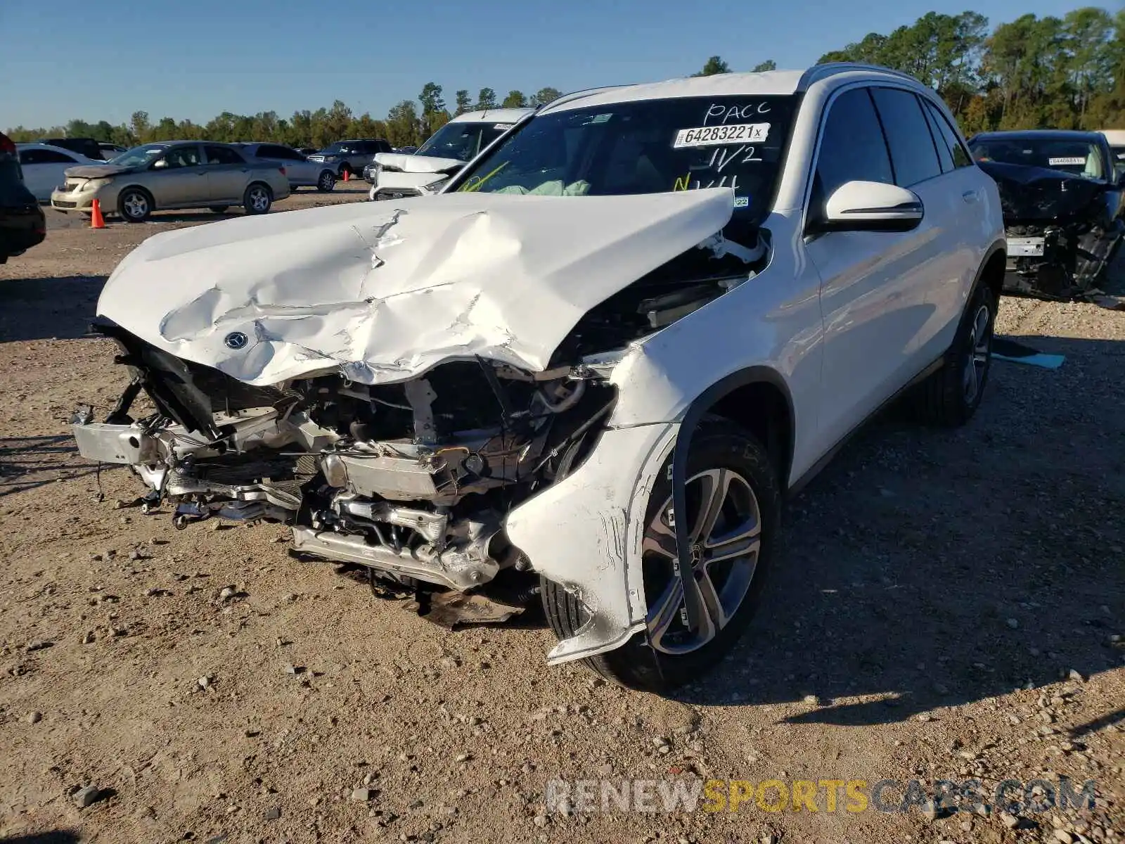 2 Photograph of a damaged car WDC0G4KB1KF584842 MERCEDES-BENZ GLC-CLASS 2019