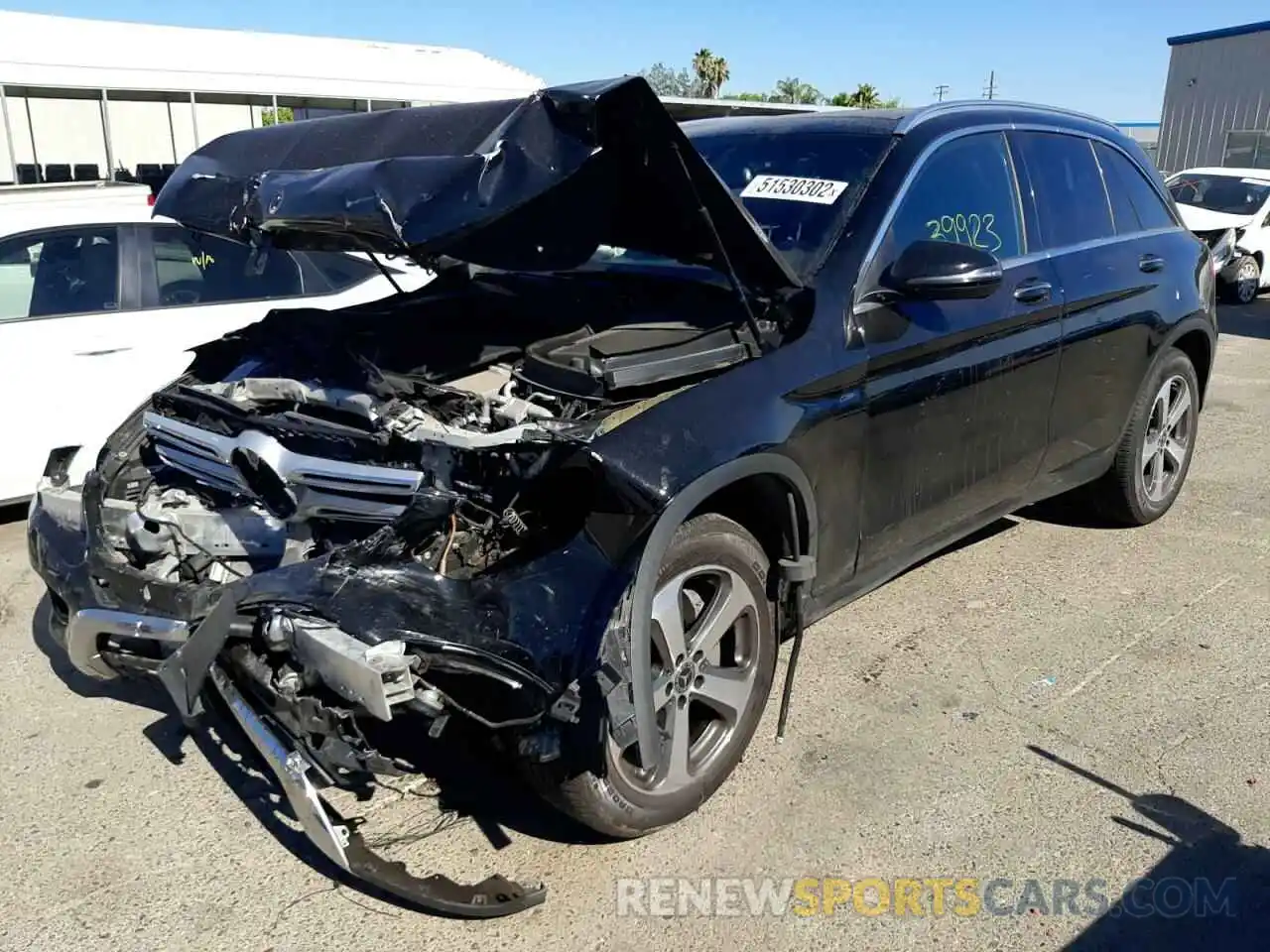 2 Photograph of a damaged car WDC0G4KB1KF616916 MERCEDES-BENZ GLC-CLASS 2019