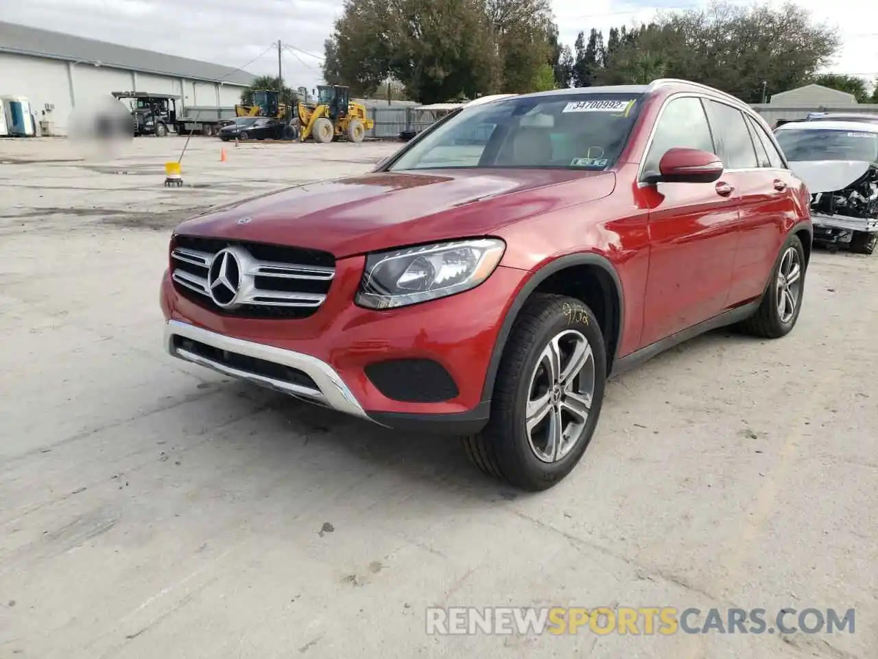 2 Photograph of a damaged car WDC0G4KB1KF668501 MERCEDES-BENZ GLC-CLASS 2019