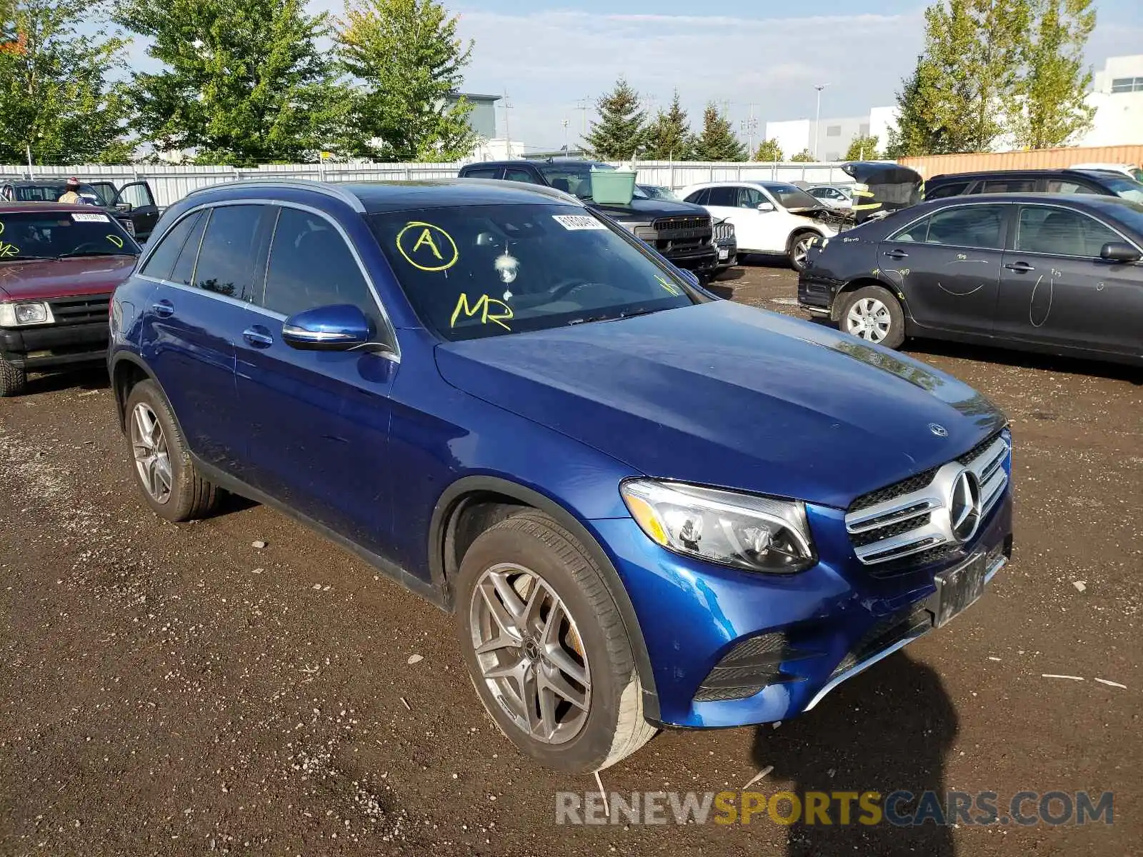 1 Photograph of a damaged car WDC0G4KB2KV140035 MERCEDES-BENZ GLC-CLASS 2019