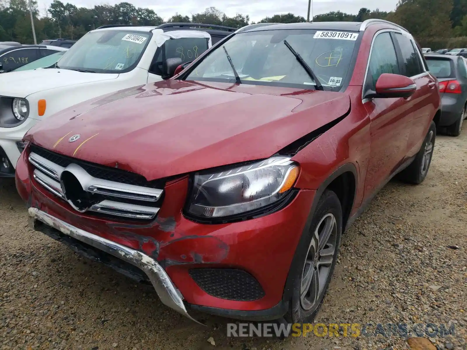 2 Photograph of a damaged car WDC0G4KB3KF500407 MERCEDES-BENZ GLC-CLASS 2019