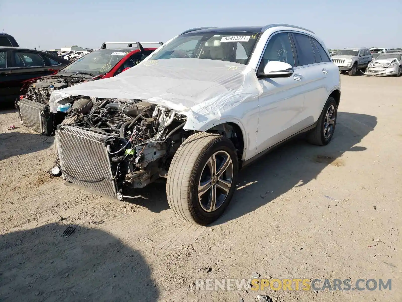 2 Photograph of a damaged car WDC0G4KB3KF594594 MERCEDES-BENZ GLC-CLASS 2019