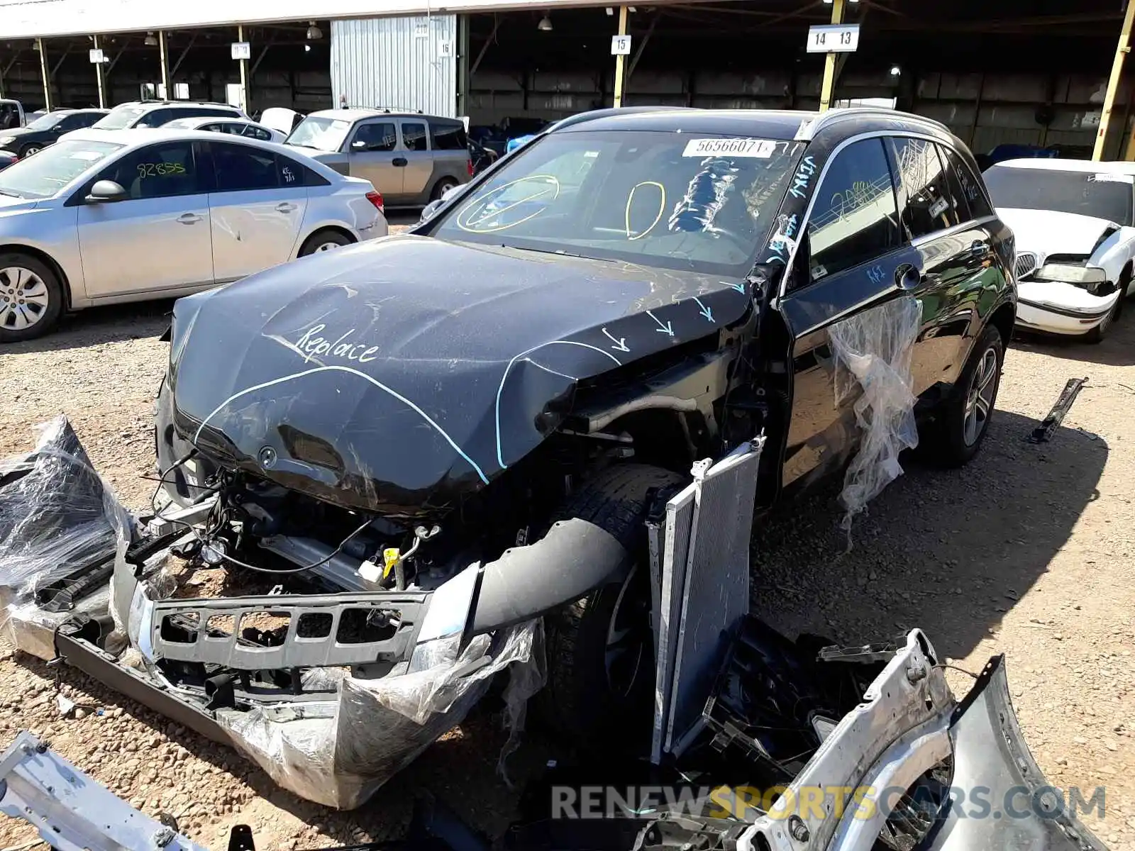 2 Photograph of a damaged car WDC0G4KB3KF670492 MERCEDES-BENZ GLC-CLASS 2019