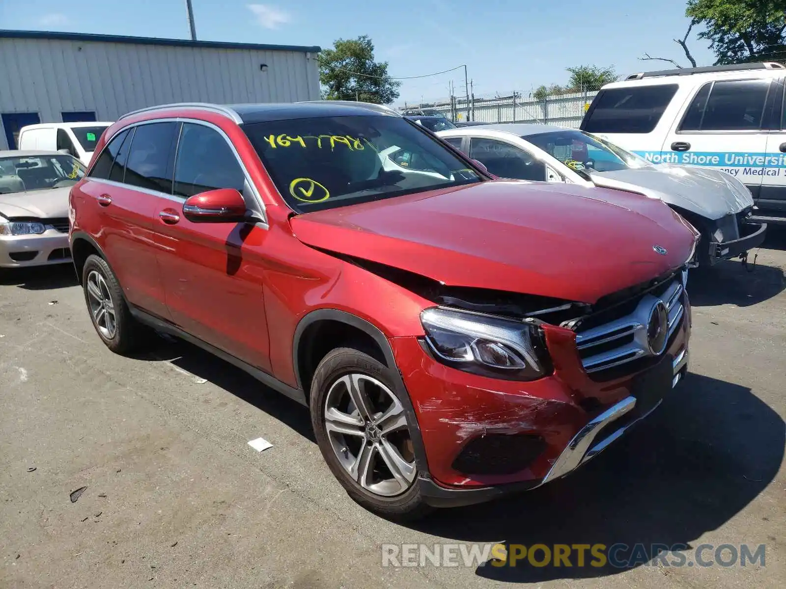 1 Photograph of a damaged car WDC0G4KB3KV148404 MERCEDES-BENZ GLC-CLASS 2019