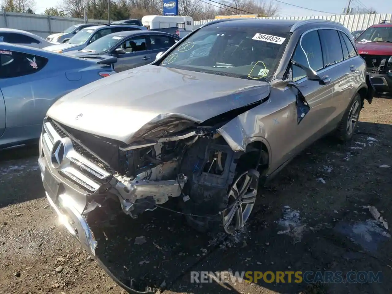 2 Photograph of a damaged car WDC0G4KB3KV166062 MERCEDES-BENZ GLC-CLASS 2019