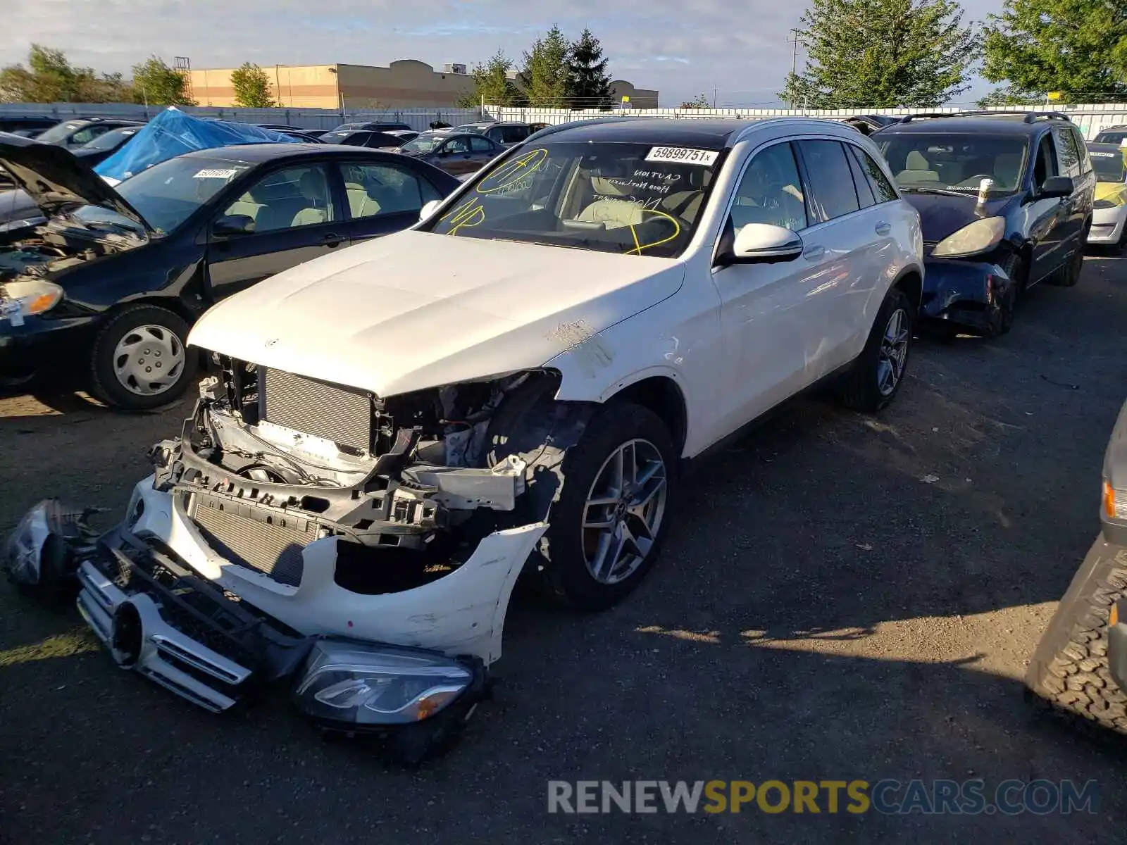 2 Photograph of a damaged car WDC0G4KB4KV166944 MERCEDES-BENZ GLC-CLASS 2019