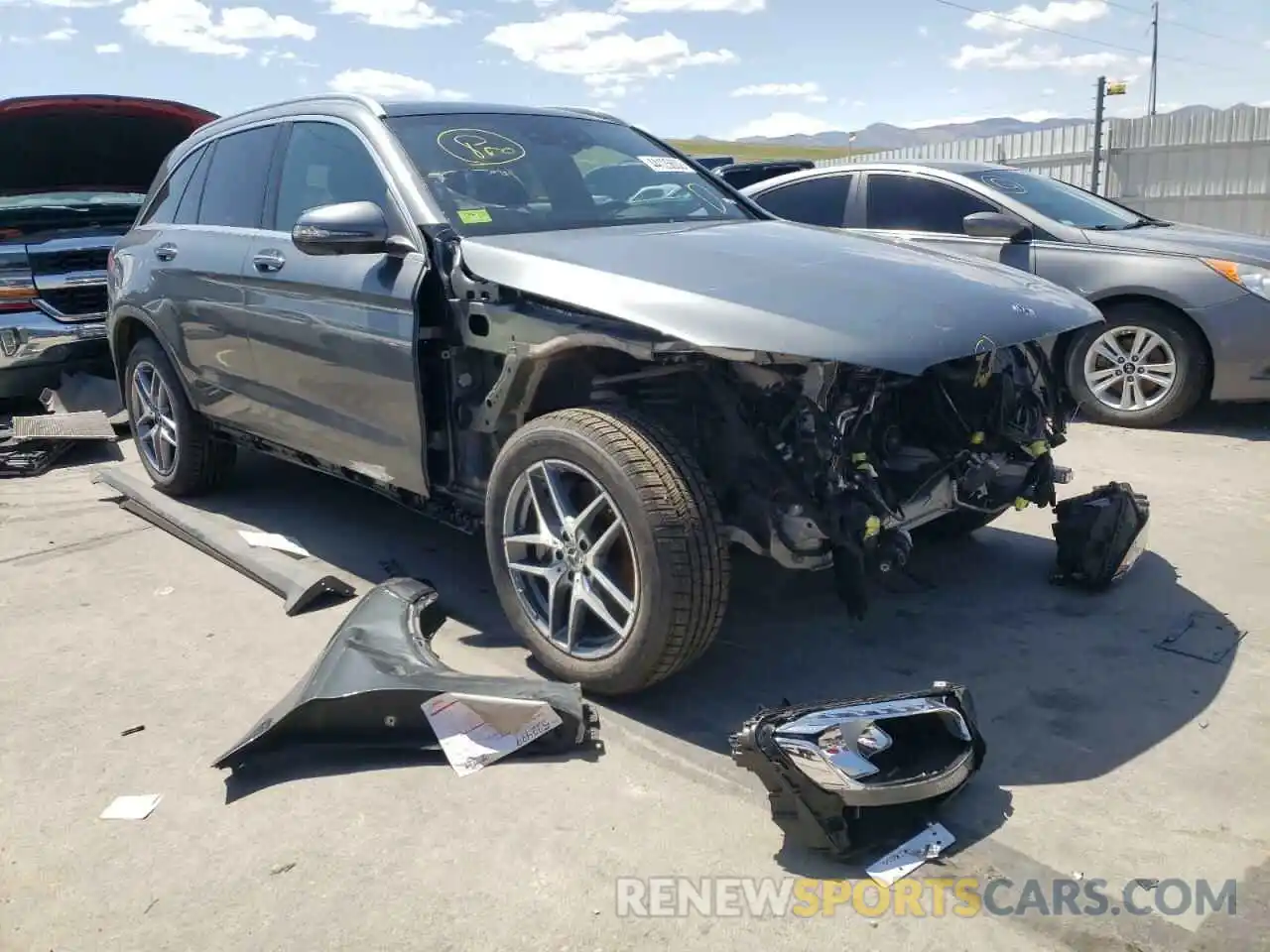 1 Photograph of a damaged car WDC0G4KB5KF486414 MERCEDES-BENZ GLC-CLASS 2019