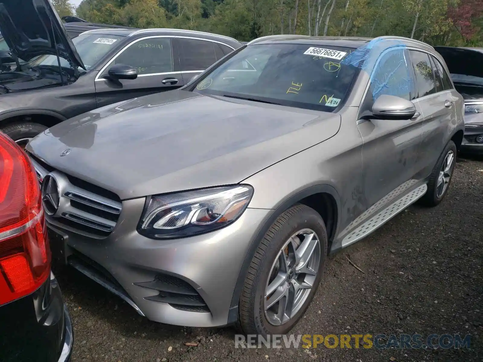 2 Photograph of a damaged car WDC0G4KB5KF659994 MERCEDES-BENZ GLC-CLASS 2019