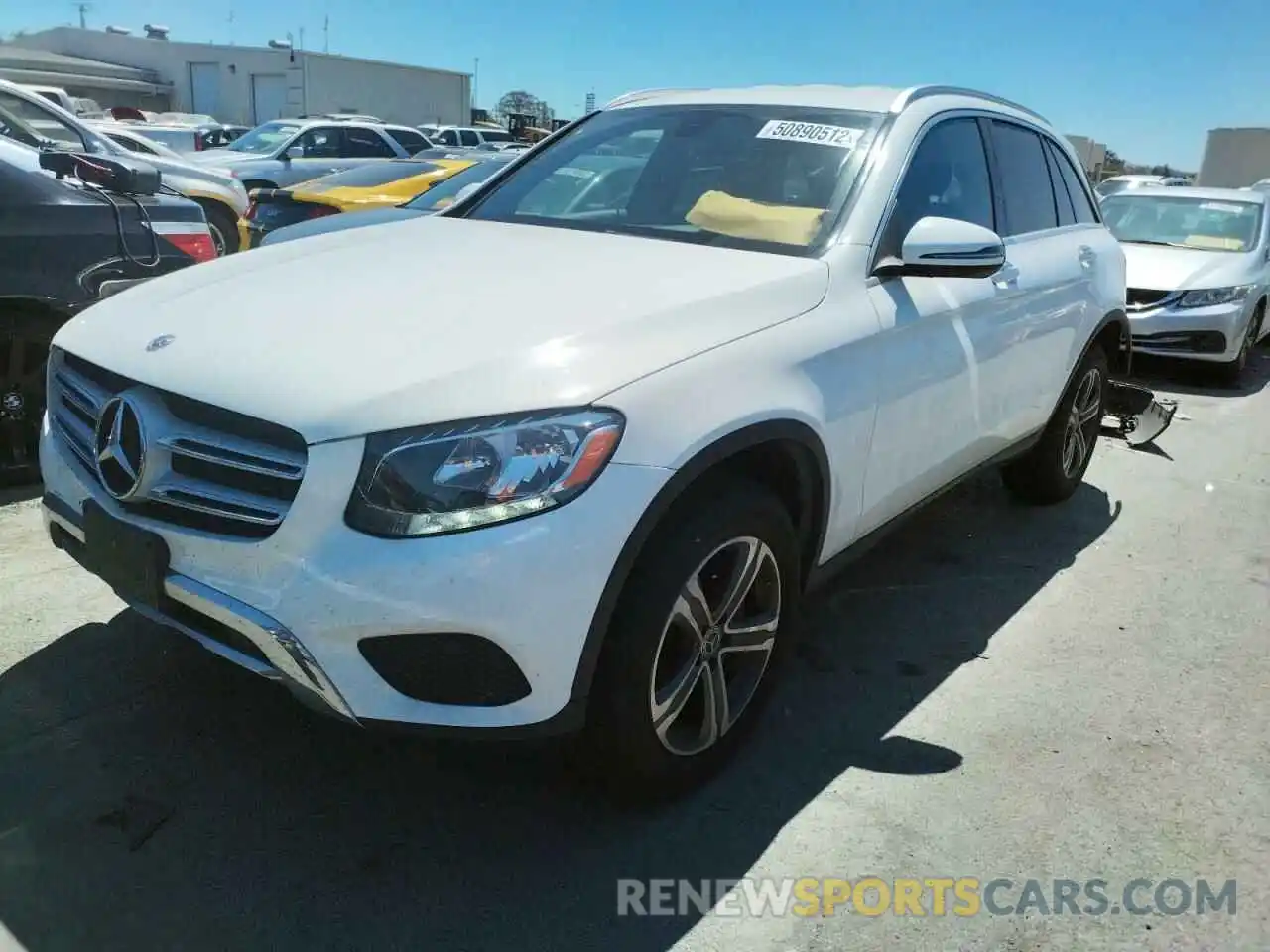 2 Photograph of a damaged car WDC0G4KB5KV150039 MERCEDES-BENZ GLC-CLASS 2019