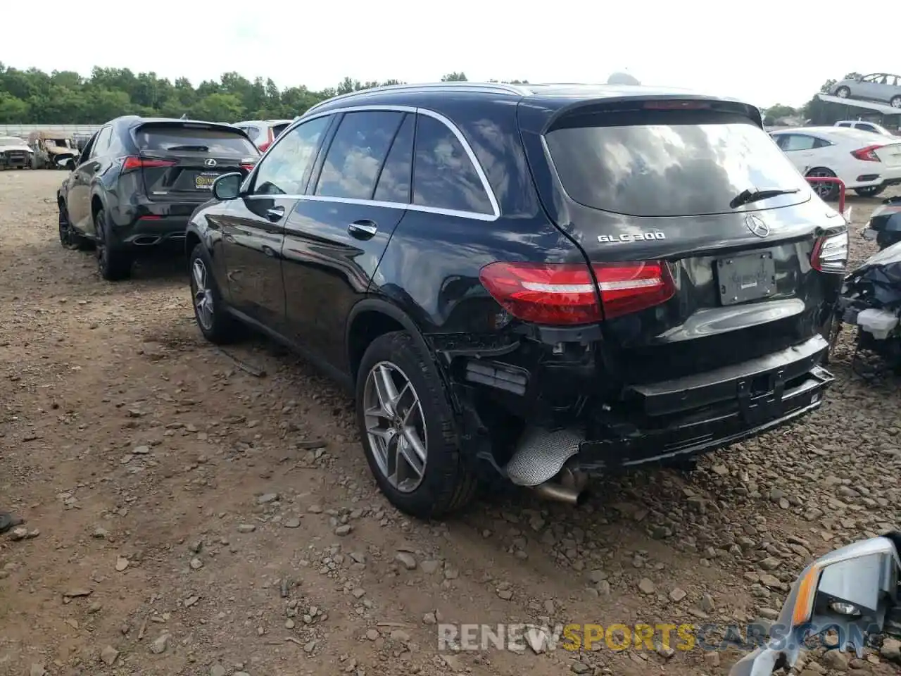 3 Photograph of a damaged car WDC0G4KB5KV190699 MERCEDES-BENZ GLC-CLASS 2019