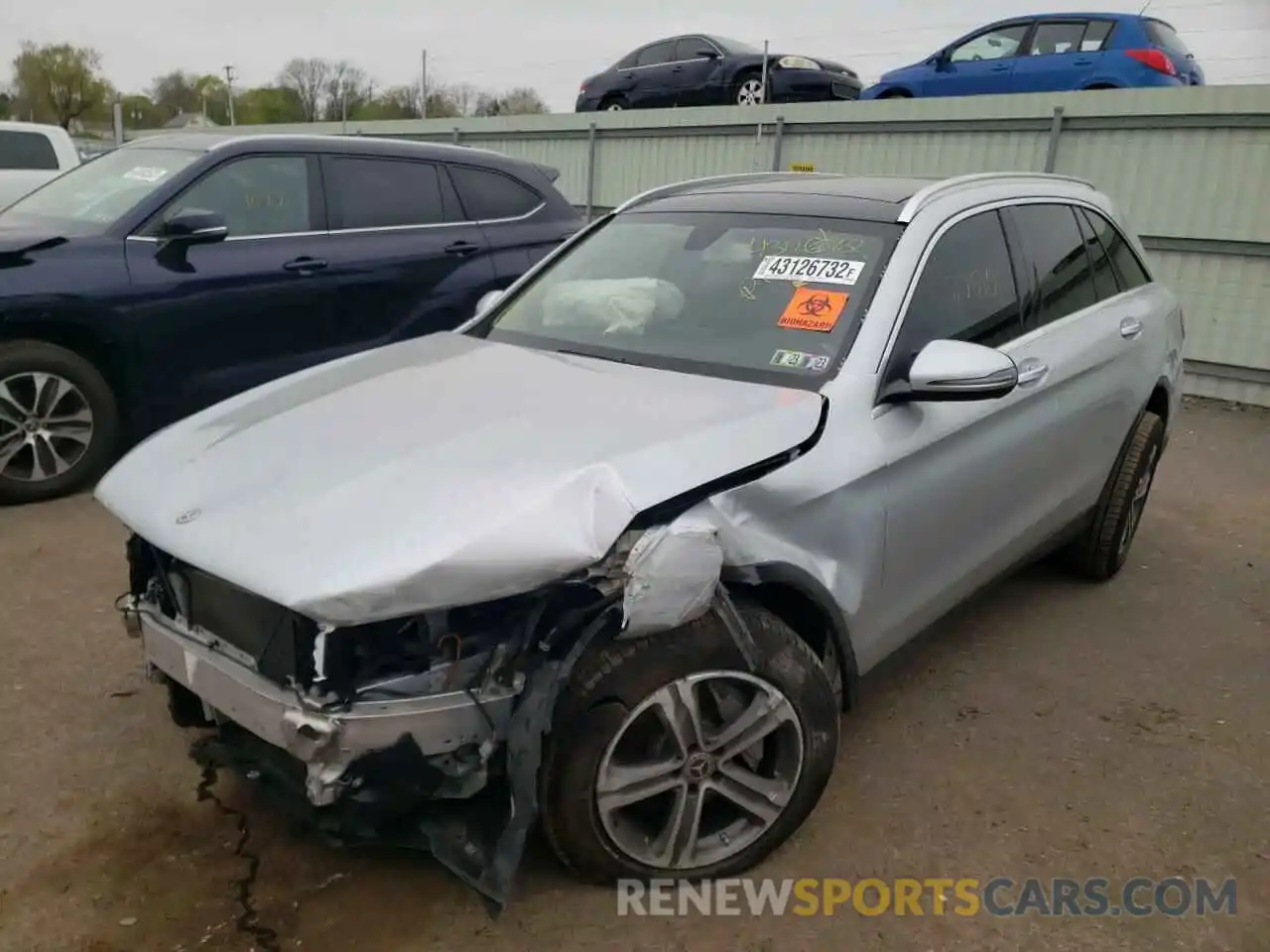 2 Photograph of a damaged car WDC0G4KB5KV190976 MERCEDES-BENZ GLC-CLASS 2019