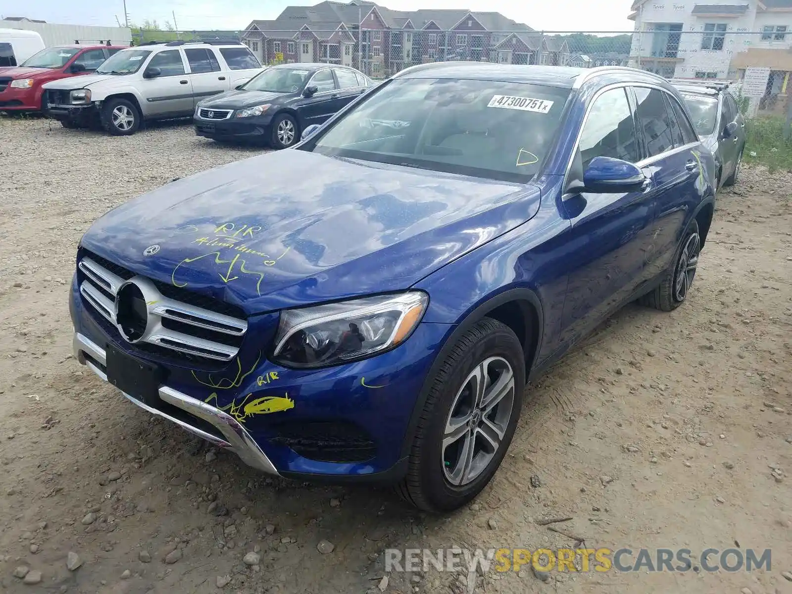 2 Photograph of a damaged car WDC0G4KB5KV192842 MERCEDES-BENZ GLC-CLASS 2019