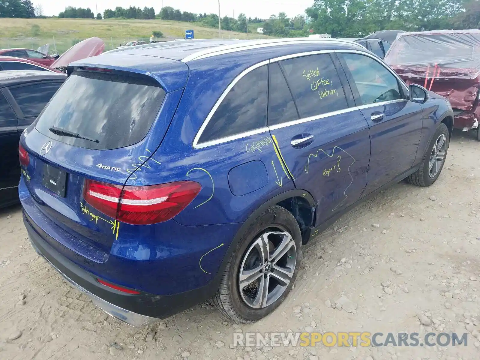 4 Photograph of a damaged car WDC0G4KB5KV192842 MERCEDES-BENZ GLC-CLASS 2019