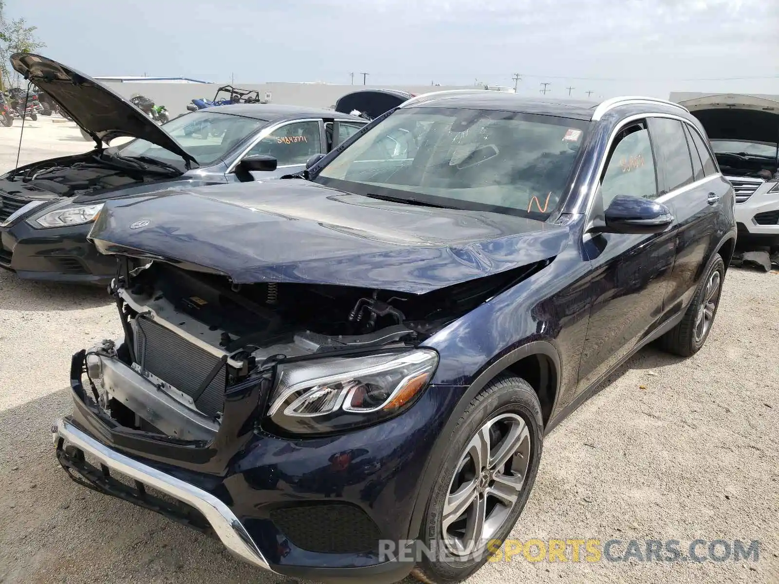 2 Photograph of a damaged car WDC0G4KB6KF576218 MERCEDES-BENZ GLC-CLASS 2019