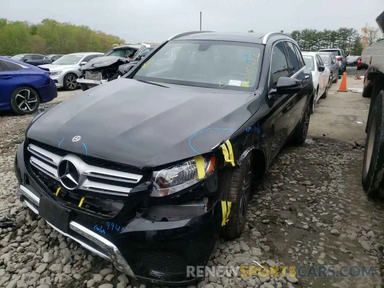 2 Photograph of a damaged car WDC0G4KB7KV123814 MERCEDES-BENZ GLC-CLASS 2019