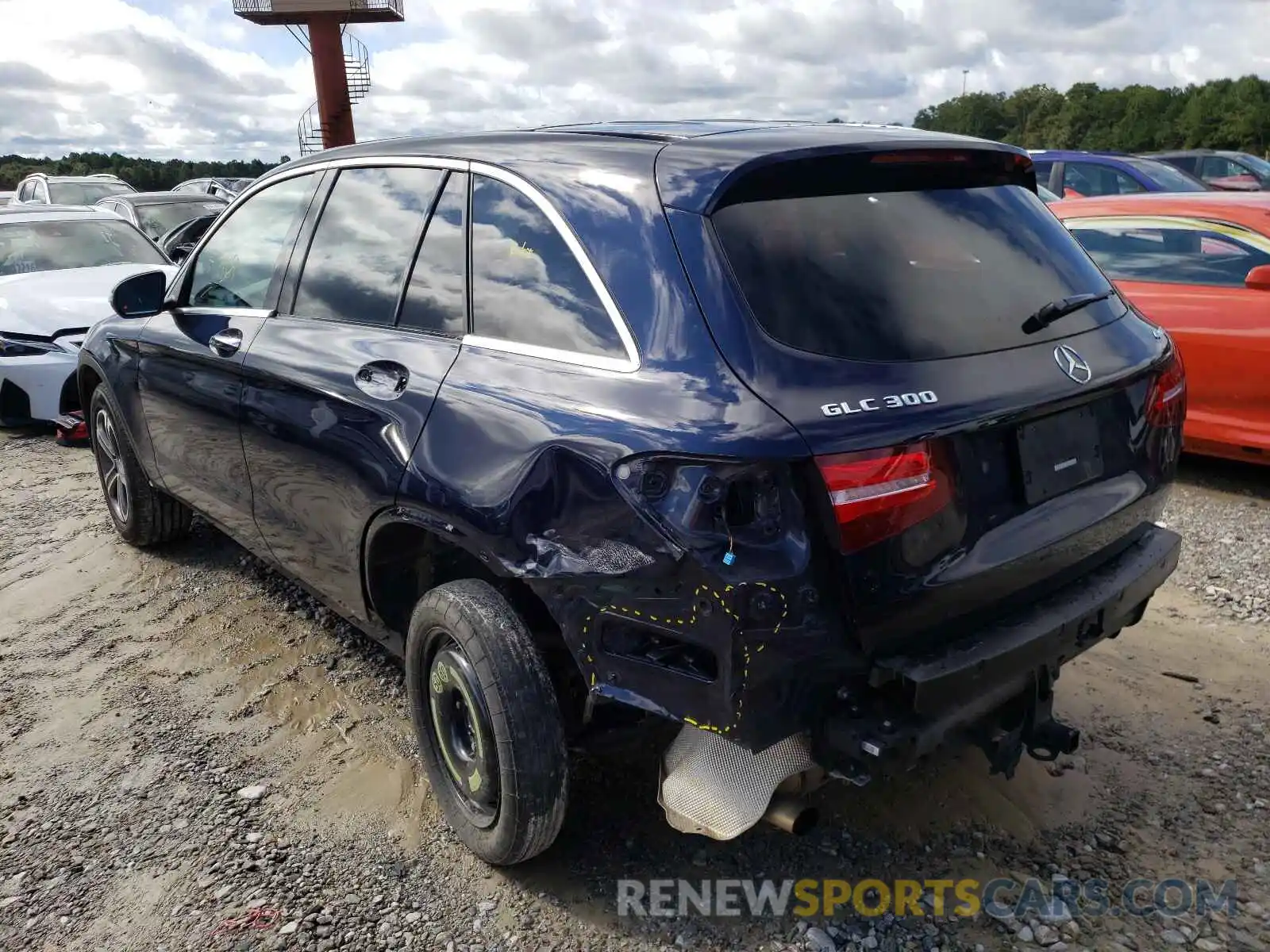 3 Photograph of a damaged car WDC0G4KB7KV141794 MERCEDES-BENZ GLC-CLASS 2019