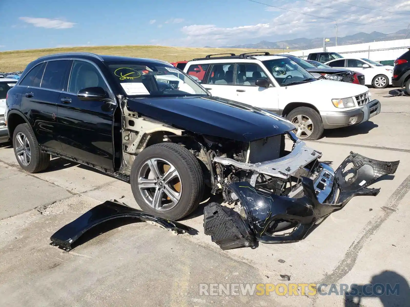 1 Photograph of a damaged car WDC0G4KB7KV180062 MERCEDES-BENZ GLC-CLASS 2019