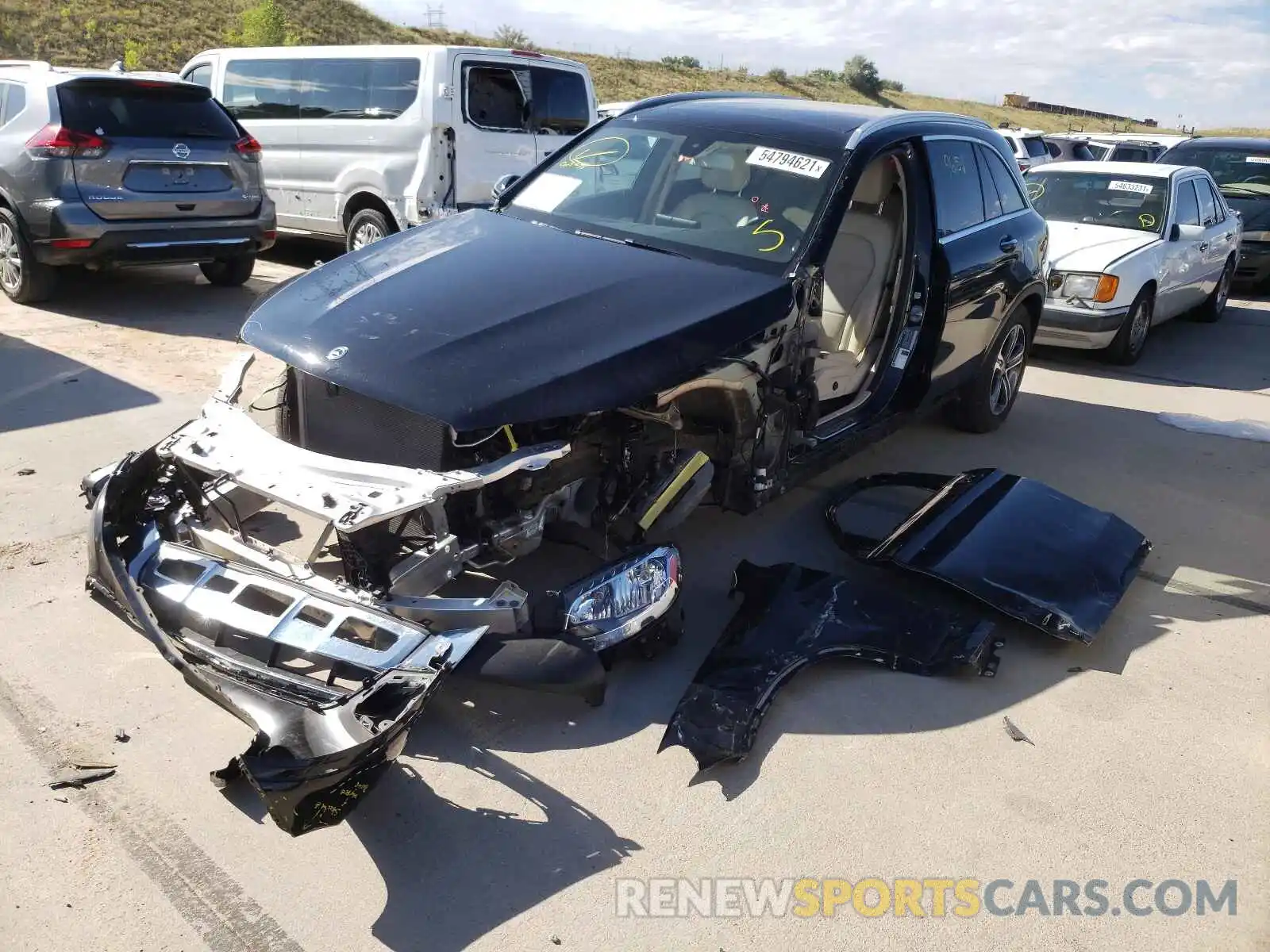 2 Photograph of a damaged car WDC0G4KB7KV180062 MERCEDES-BENZ GLC-CLASS 2019