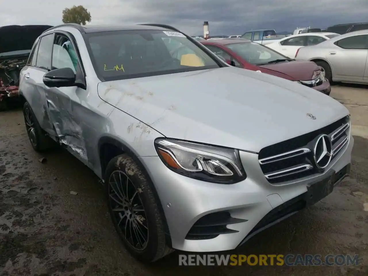 1 Photograph of a damaged car WDC0G4KB7KV182880 MERCEDES-BENZ GLC-CLASS 2019