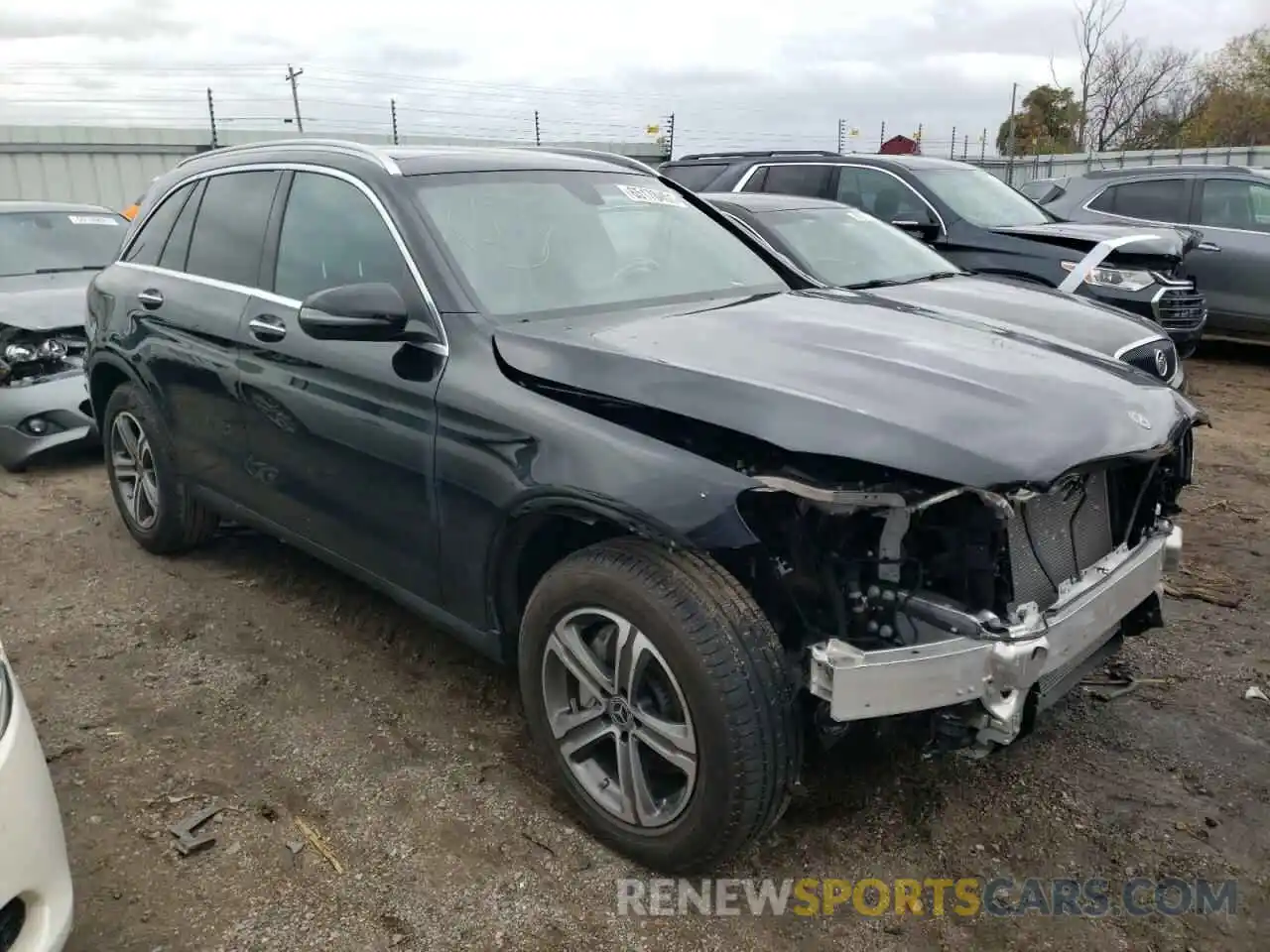 1 Photograph of a damaged car WDC0G4KB8KF640355 MERCEDES-BENZ GLC-CLASS 2019