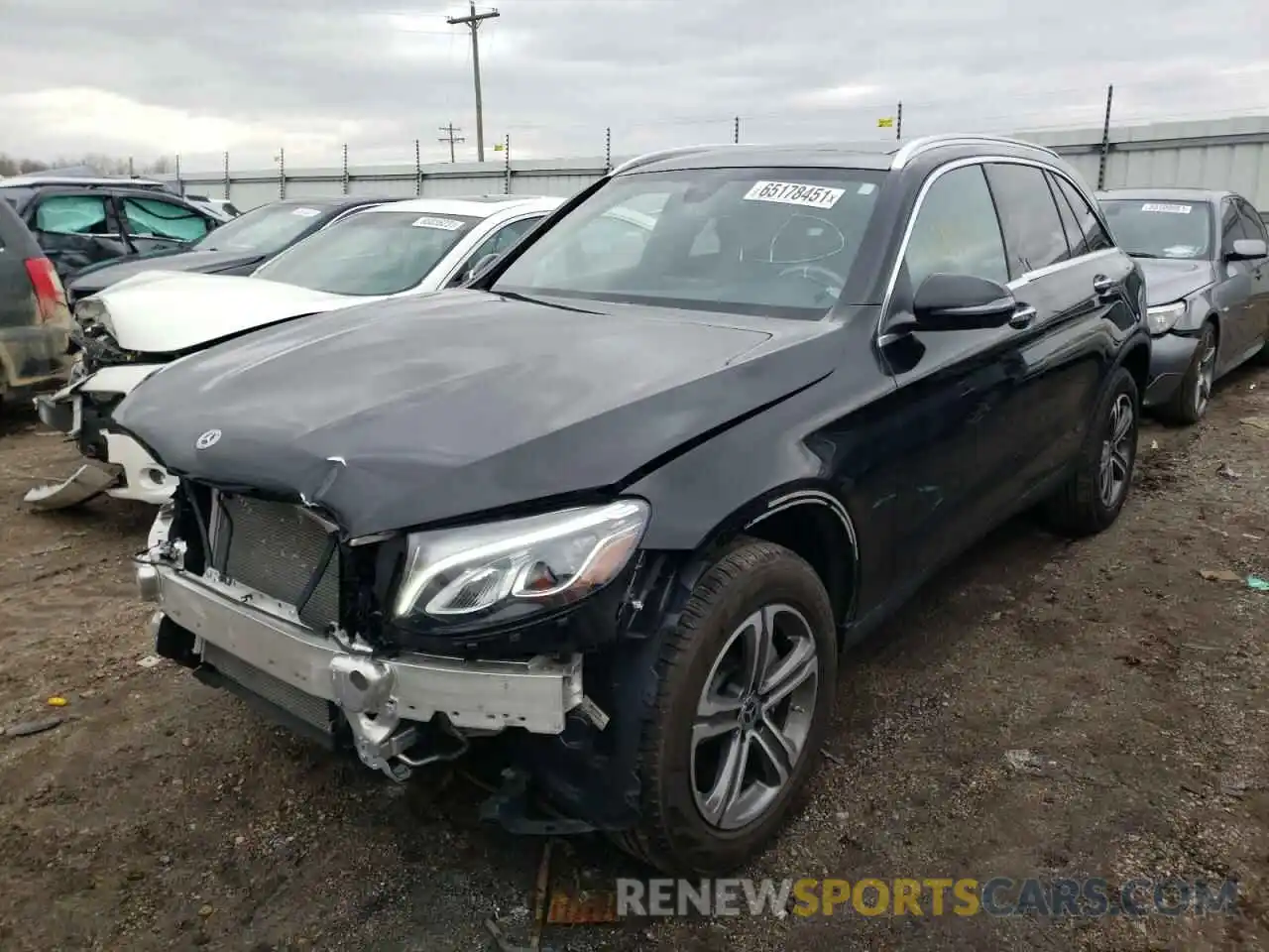 2 Photograph of a damaged car WDC0G4KB8KF640355 MERCEDES-BENZ GLC-CLASS 2019