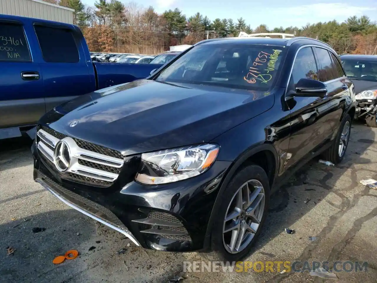 2 Photograph of a damaged car WDC0G4KB8KV123885 MERCEDES-BENZ GLC-CLASS 2019