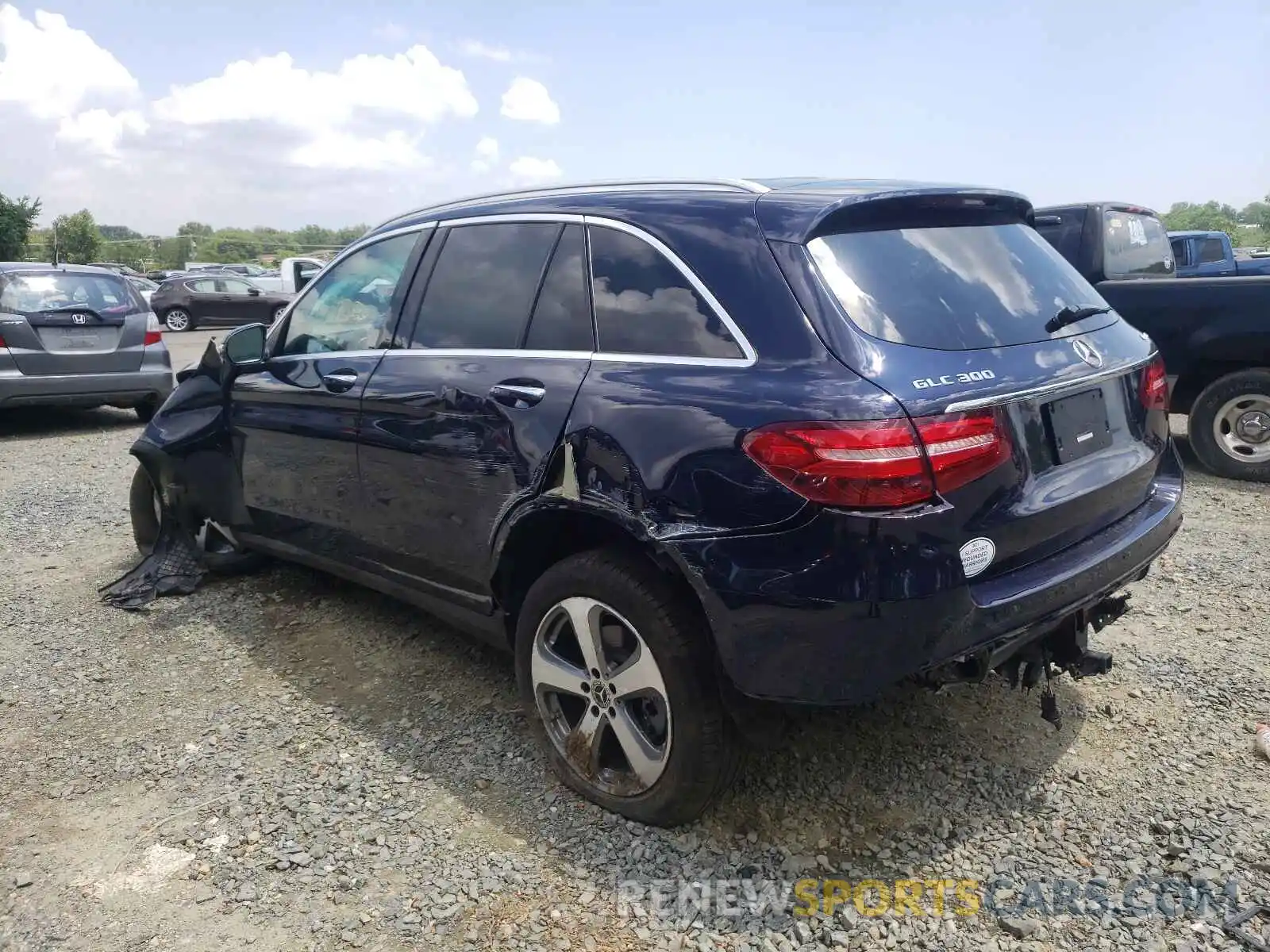 3 Photograph of a damaged car WDC0G4KB8KV156045 MERCEDES-BENZ GLC-CLASS 2019