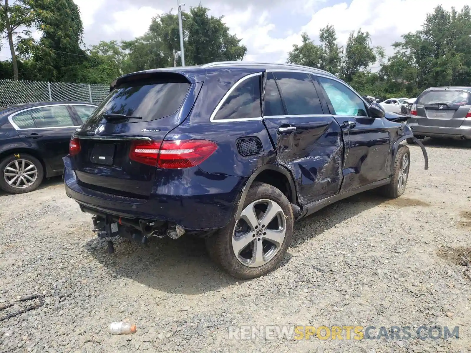 4 Фотография поврежденного автомобиля WDC0G4KB8KV156045 MERCEDES-BENZ GLC-CLASS 2019