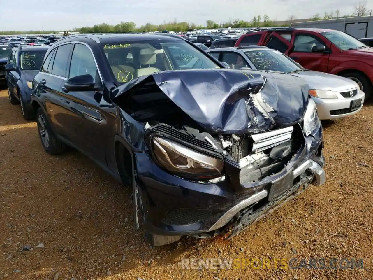 1 Photograph of a damaged car WDC0G4KB9K1001866 MERCEDES-BENZ GLC-CLASS 2019