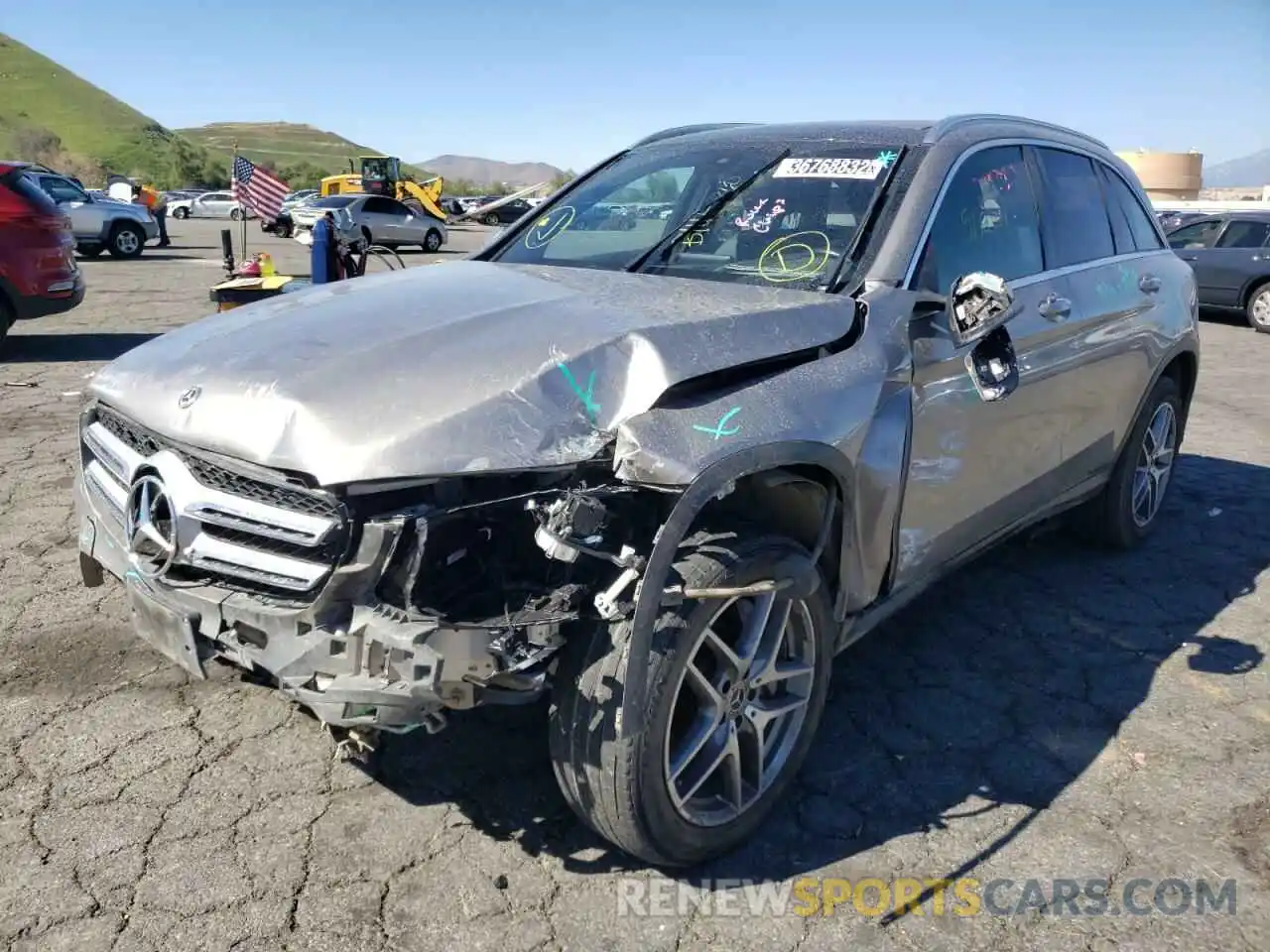 2 Photograph of a damaged car WDC0G4KB9KV148763 MERCEDES-BENZ GLC-CLASS 2019