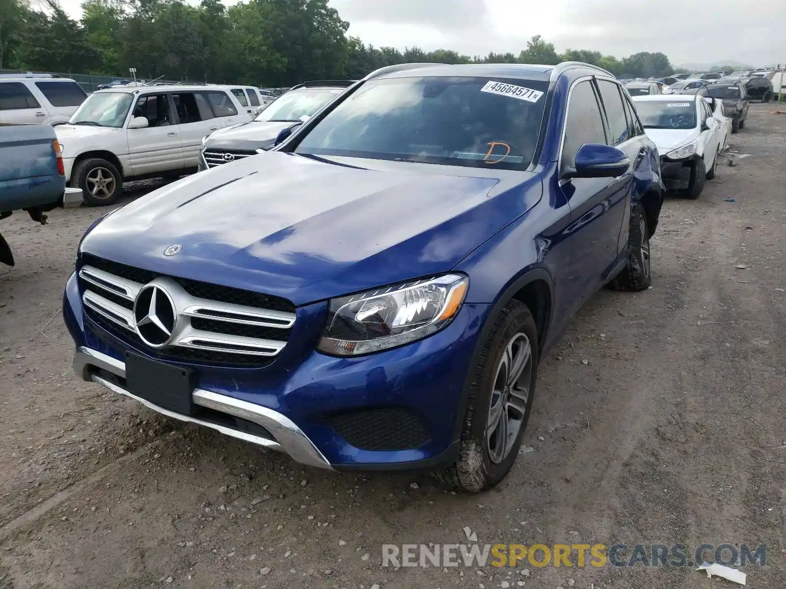 2 Photograph of a damaged car WDC0G4KB9KV168396 MERCEDES-BENZ GLC-CLASS 2019