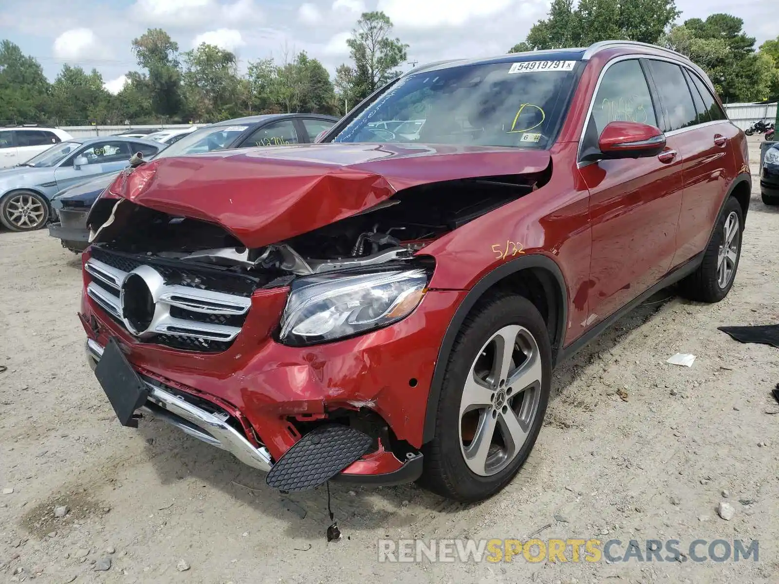 2 Photograph of a damaged car WDC0G4KB9KV172786 MERCEDES-BENZ GLC-CLASS 2019