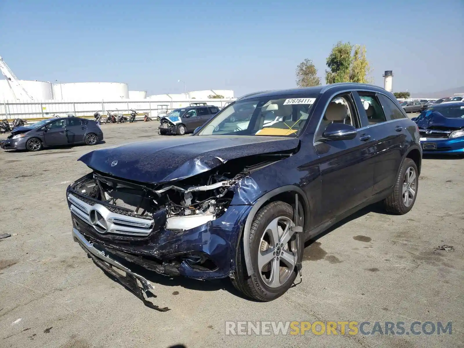 2 Photograph of a damaged car WDC0G4KB9KV173677 MERCEDES-BENZ GLC-CLASS 2019