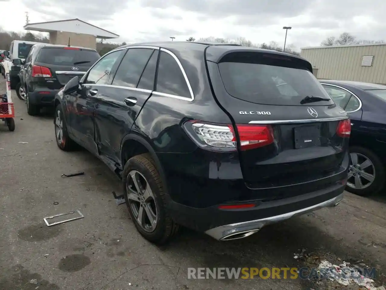 3 Photograph of a damaged car WDC0G4KB9KV189779 MERCEDES-BENZ GLC-CLASS 2019