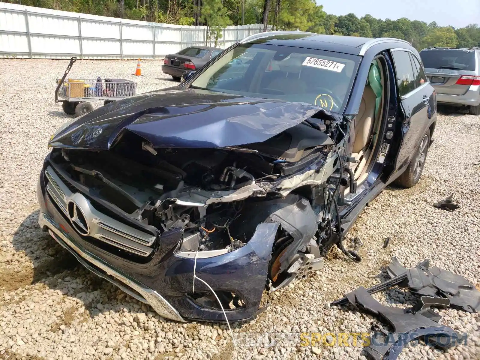 2 Photograph of a damaged car WDC0G4KBXKF656878 MERCEDES-BENZ GLC-CLASS 2019