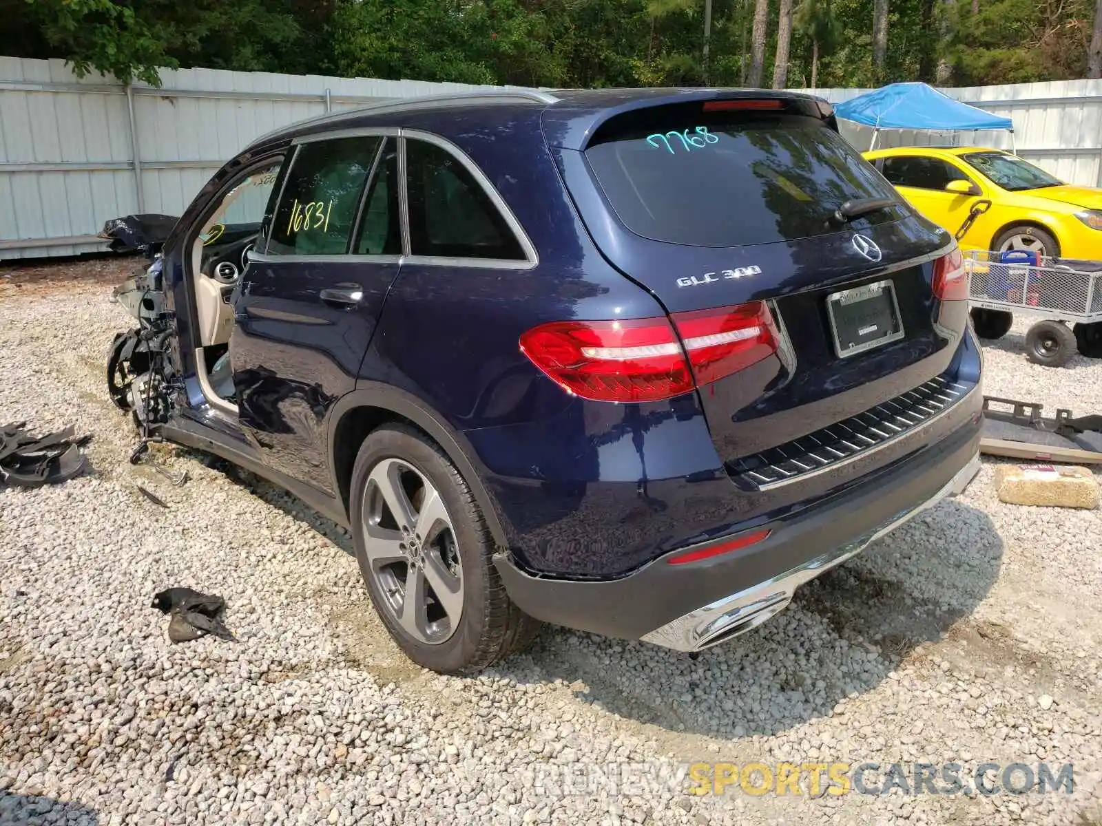 3 Photograph of a damaged car WDC0G4KBXKF656878 MERCEDES-BENZ GLC-CLASS 2019