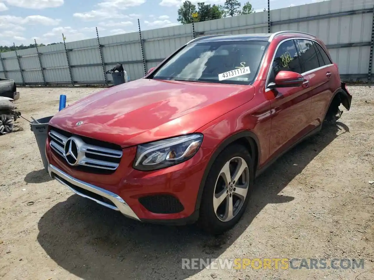 2 Photograph of a damaged car WDC0G4KBXKV155351 MERCEDES-BENZ GLC-CLASS 2019