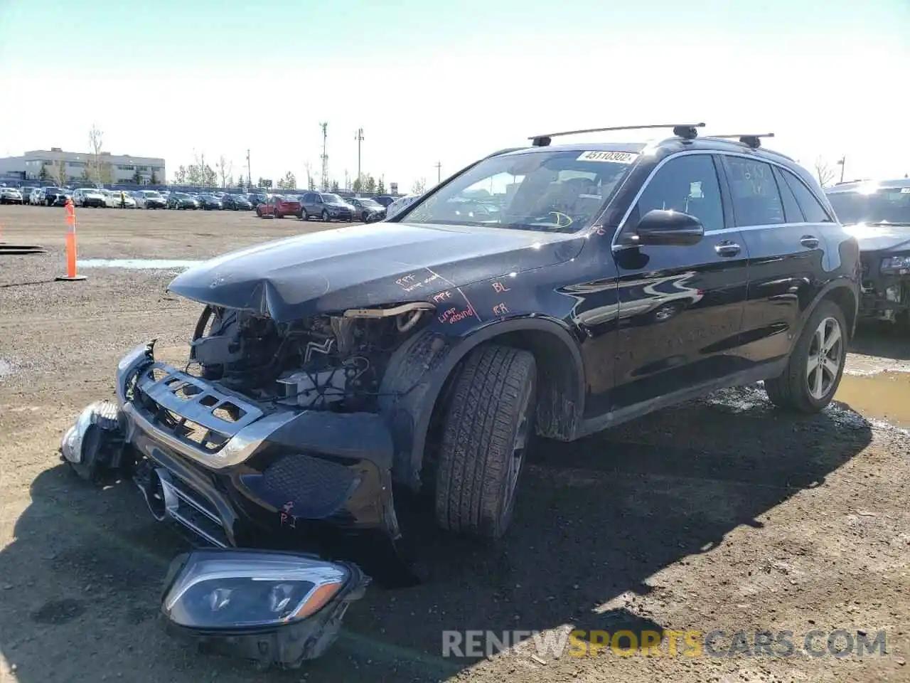 2 Photograph of a damaged car WDC0G4KBXKV175745 MERCEDES-BENZ GLC-CLASS 2019