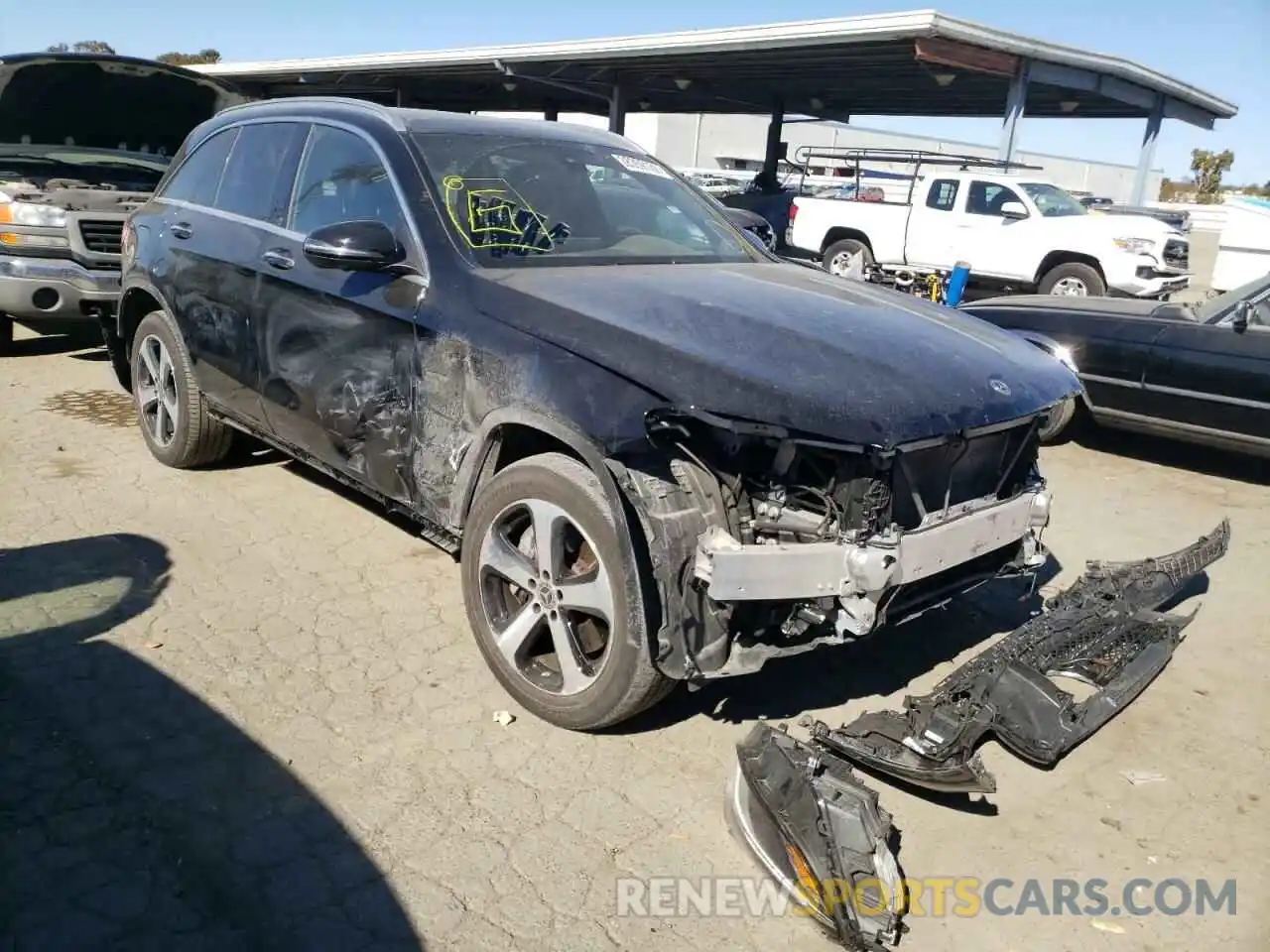 1 Photograph of a damaged car WDC0G5EB2KF565086 MERCEDES-BENZ GLC-CLASS 2019