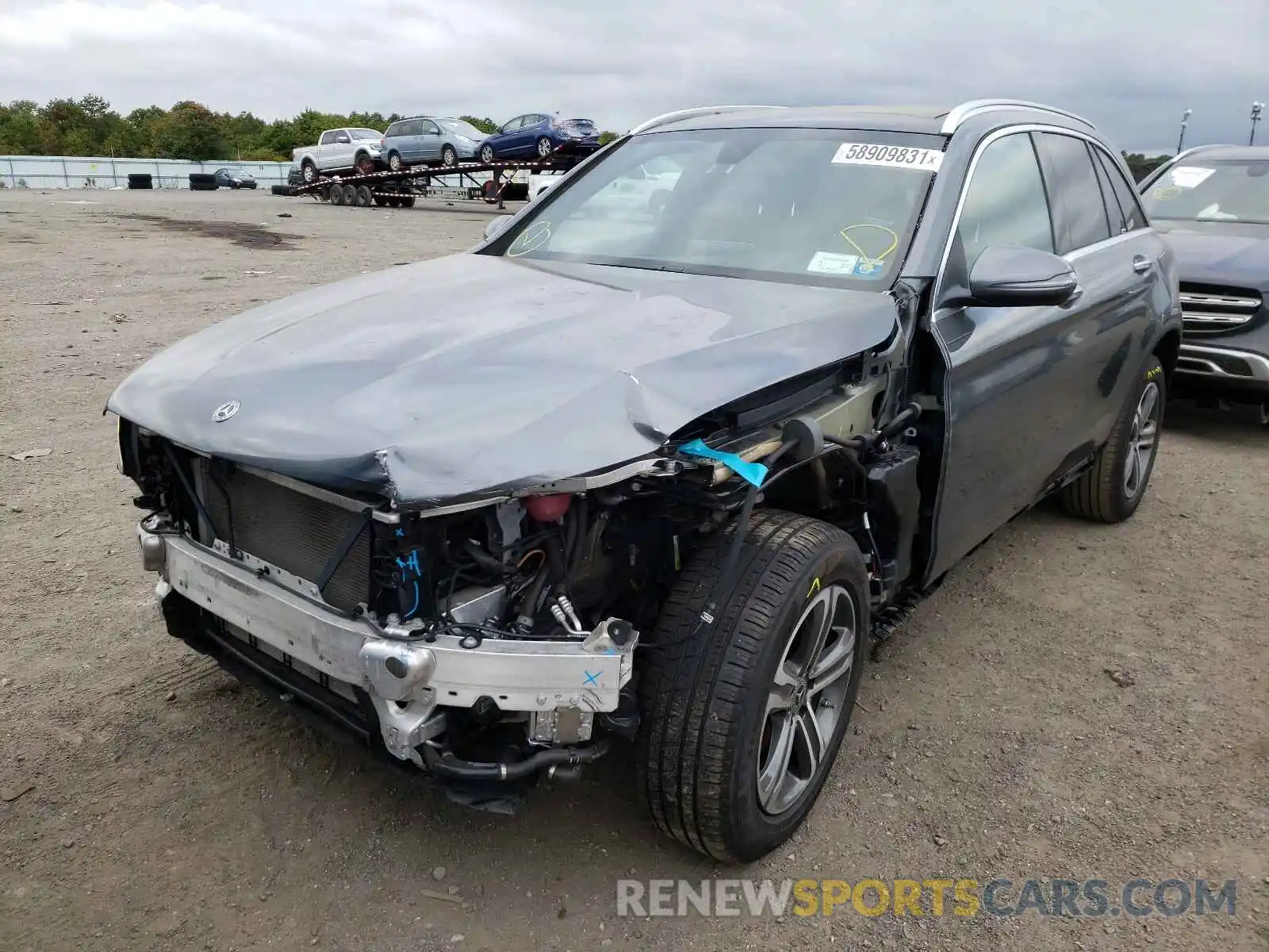 2 Photograph of a damaged car WDC0G5EB3KF566439 MERCEDES-BENZ GLC-CLASS 2019