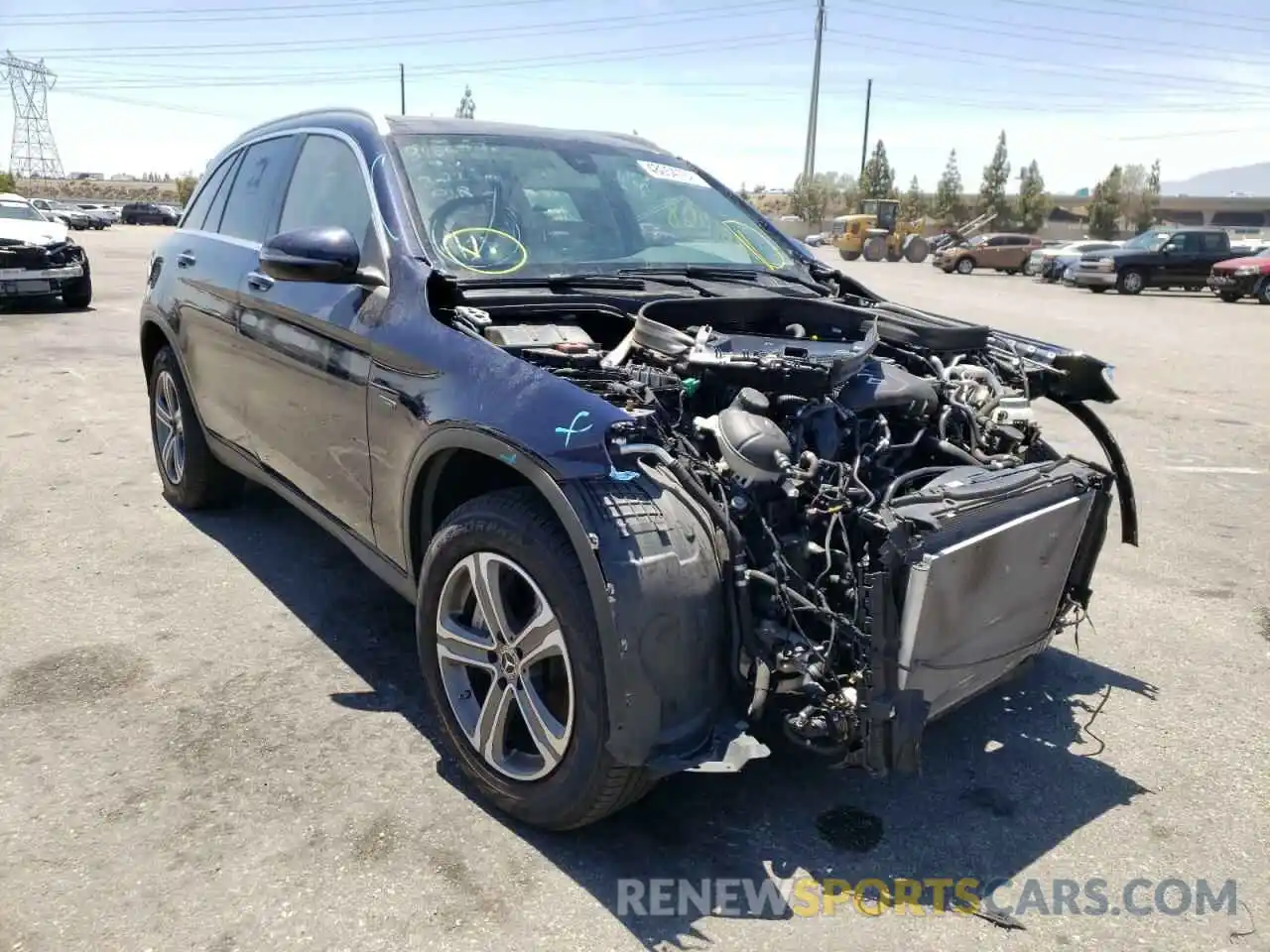 1 Photograph of a damaged car WDC0G5EB5KF602518 MERCEDES-BENZ GLC-CLASS 2019