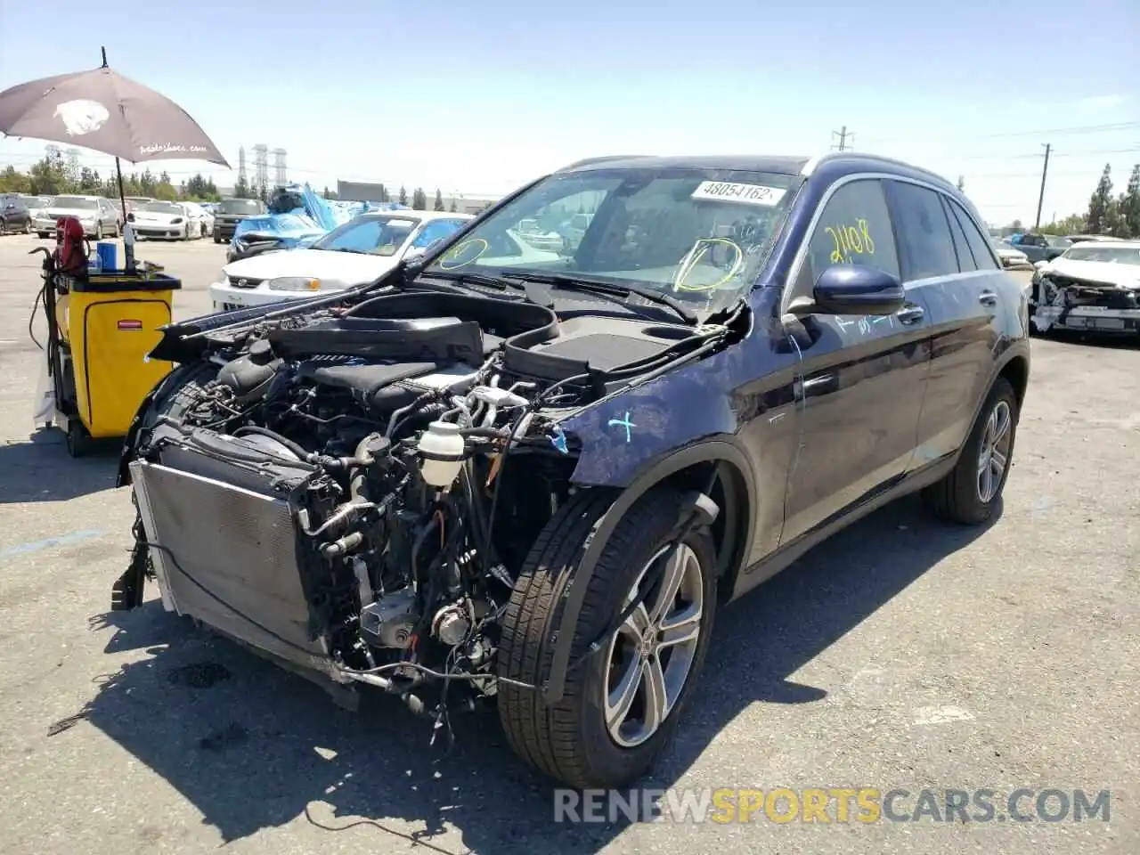 2 Photograph of a damaged car WDC0G5EB5KF602518 MERCEDES-BENZ GLC-CLASS 2019