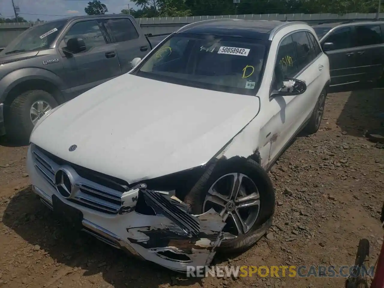 2 Photograph of a damaged car WDC0G5EB8KF590381 MERCEDES-BENZ GLC-CLASS 2019