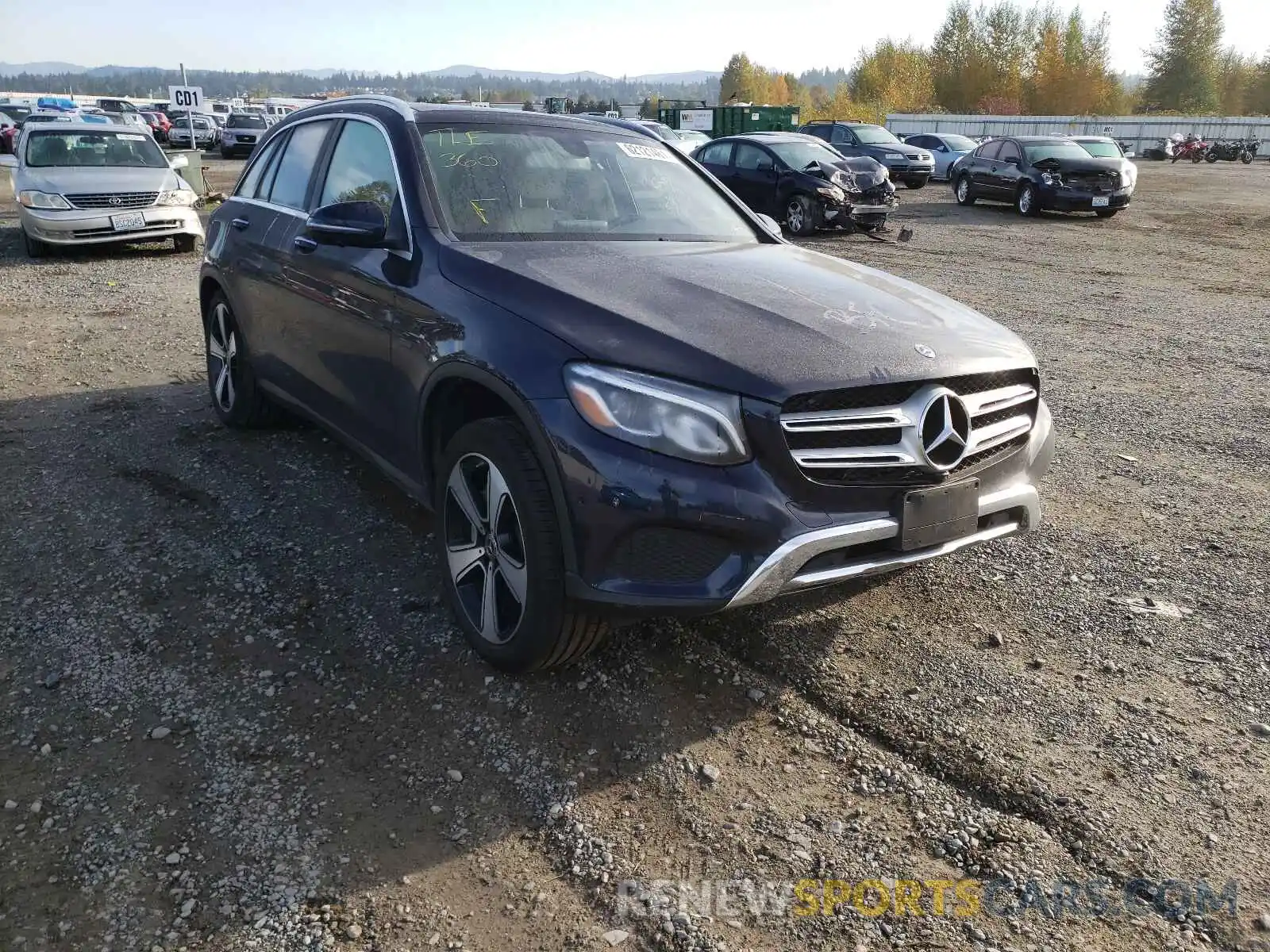 1 Photograph of a damaged car WDC0G5EB9KF575226 MERCEDES-BENZ GLC-CLASS 2019