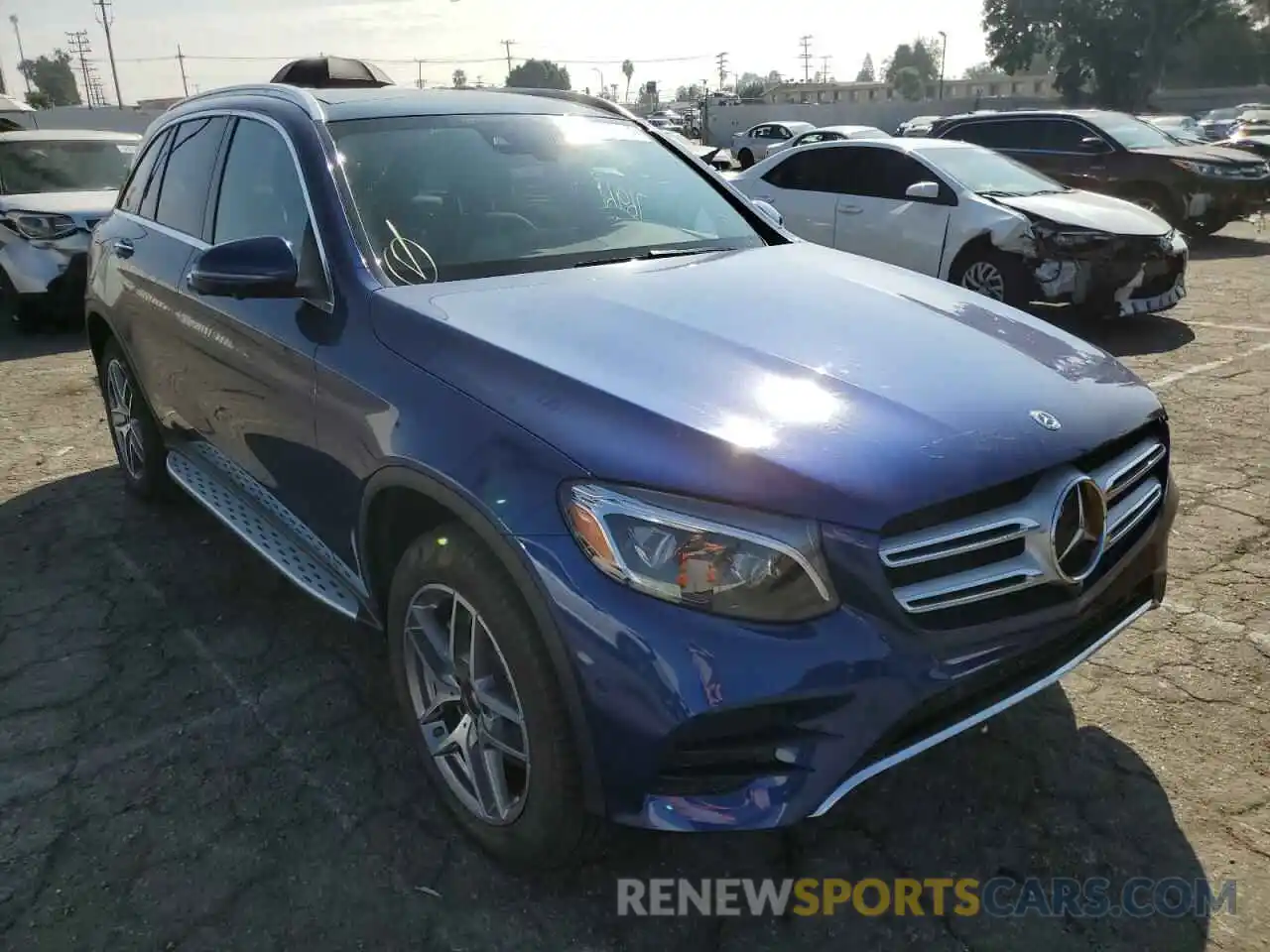 1 Photograph of a damaged car WDC0G5EBXKF540095 MERCEDES-BENZ GLC-CLASS 2019