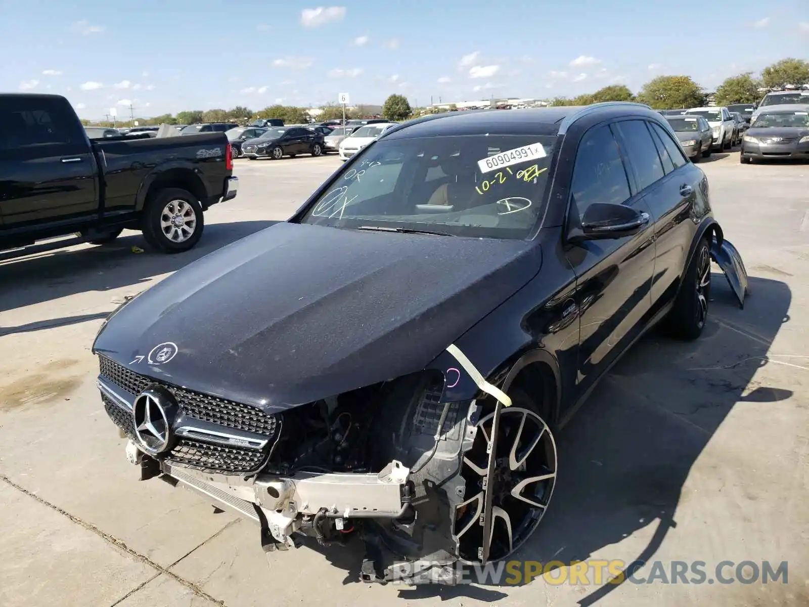 2 Photograph of a damaged car WDC0G6EB2KF656719 MERCEDES-BENZ GLC-CLASS 2019