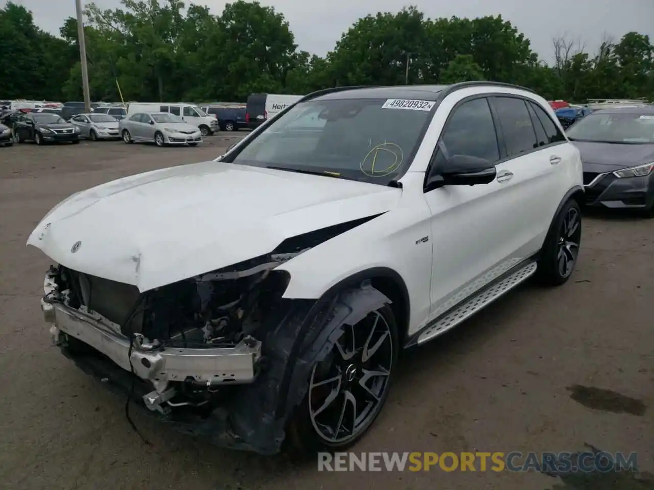 2 Photograph of a damaged car WDC0G6EB3KF571887 MERCEDES-BENZ GLC-CLASS 2019