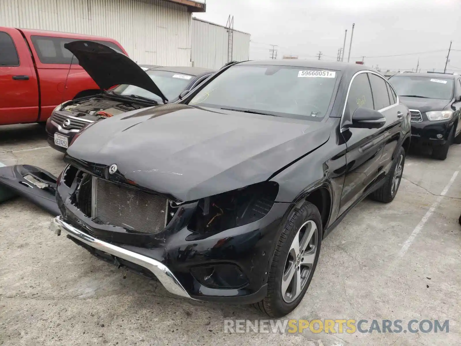 2 Photograph of a damaged car WDC0J4KB1KF569033 MERCEDES-BENZ GLC-CLASS 2019