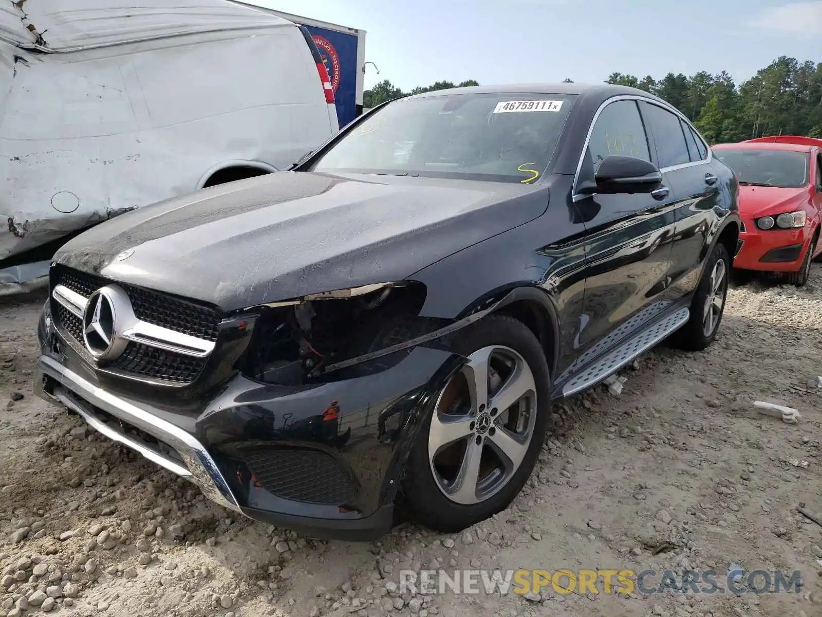 2 Photograph of a damaged car WDC0J4KB2KF563077 MERCEDES-BENZ GLC-CLASS 2019